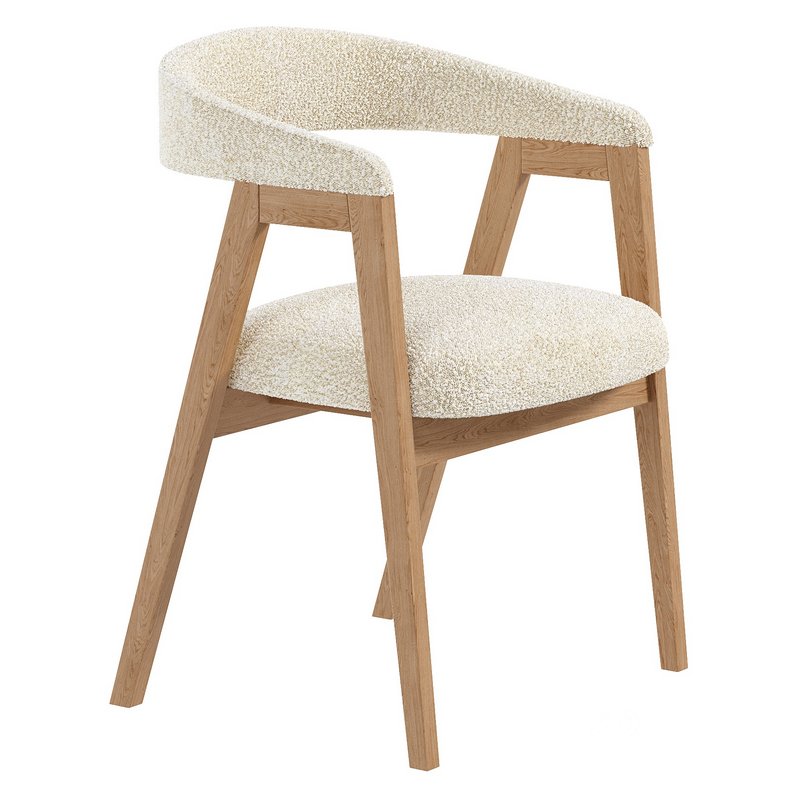 Trevor Chair Cozy White Image 2