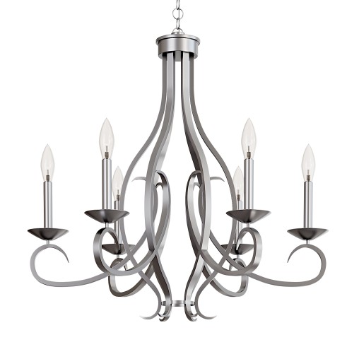 Kichler Lighting Ania 6-light Brushed Nickel Chandelier