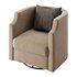Infinity Swivel Barrel Chair Blue - Thumbnail 4