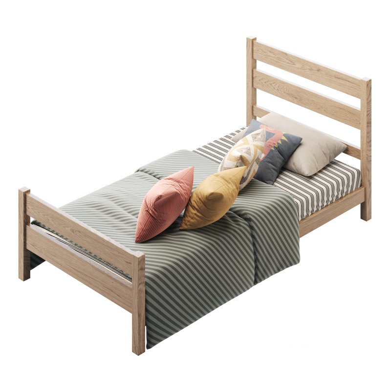 PAPROOS Twin Bed Frame for Kids Image 9