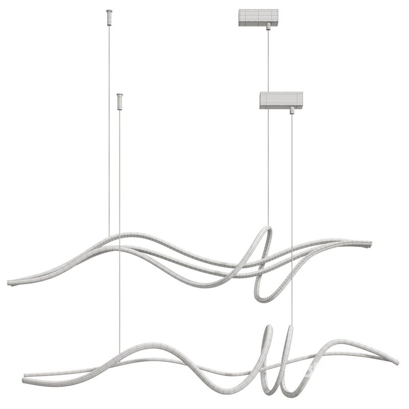 Geometric Pendant LED Lines Image 6