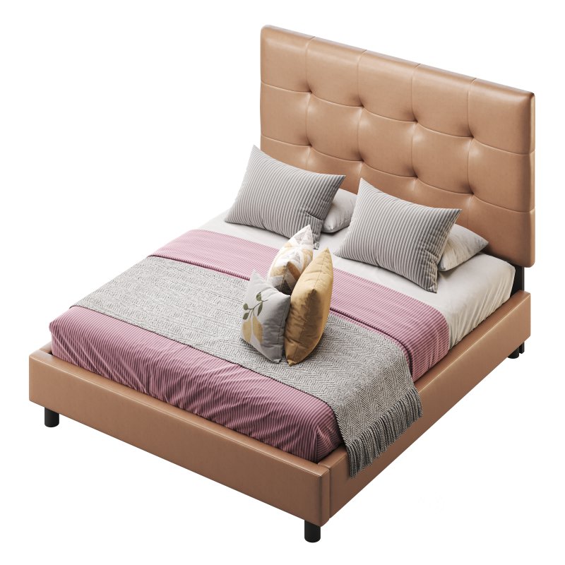 BED Alice Tufted Beige Image 6
