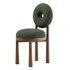Luxury Nordic Lamb Wool Leisure Chair Leisure Chair Solid wood Dining Chair For Waiting Dining Room Restaurant - Thumbnail 3