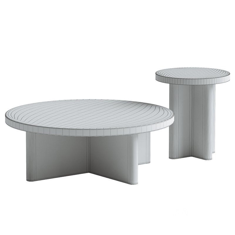 Travertine Marble Round Coffee Table Image 3