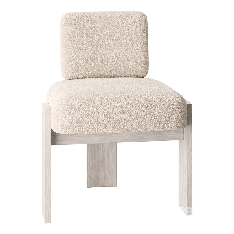 C Back Armless Chair Image 6