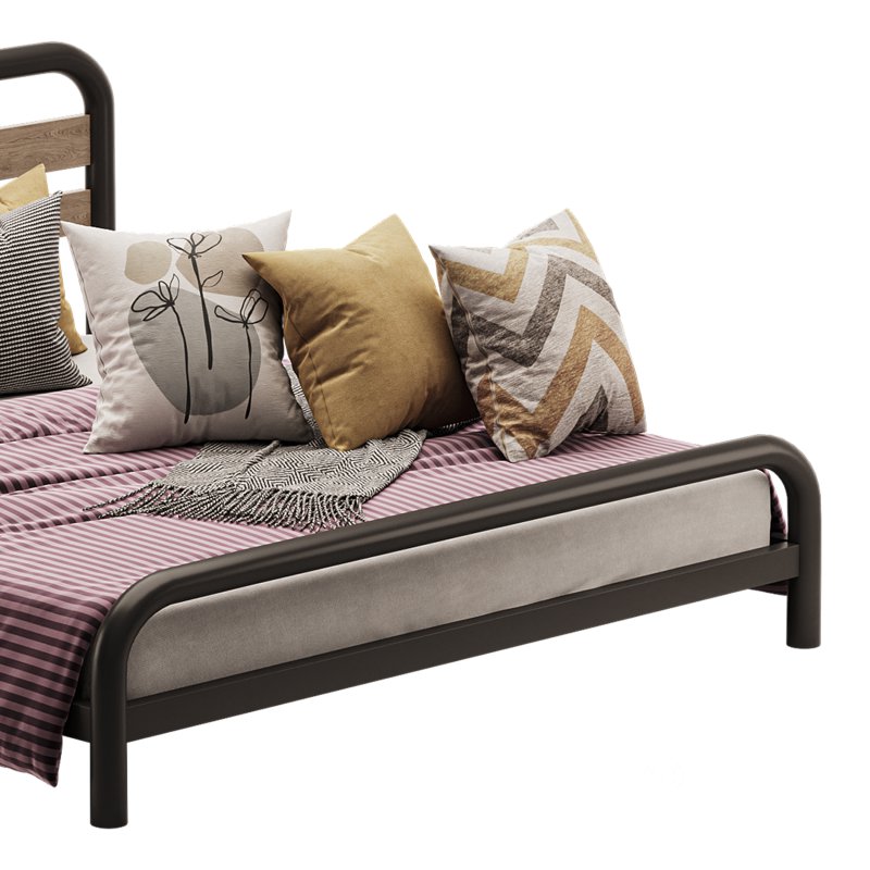 Soonbuy Queen Size Platform Bed Image 9