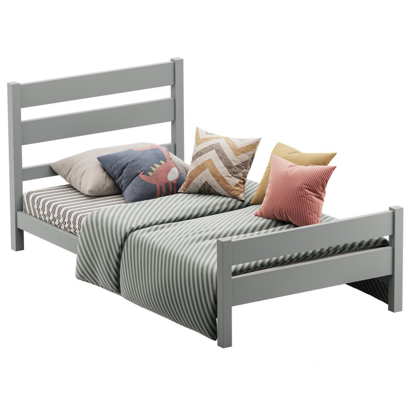 PAPROOS Twin Bed Frame for Kids Image 3