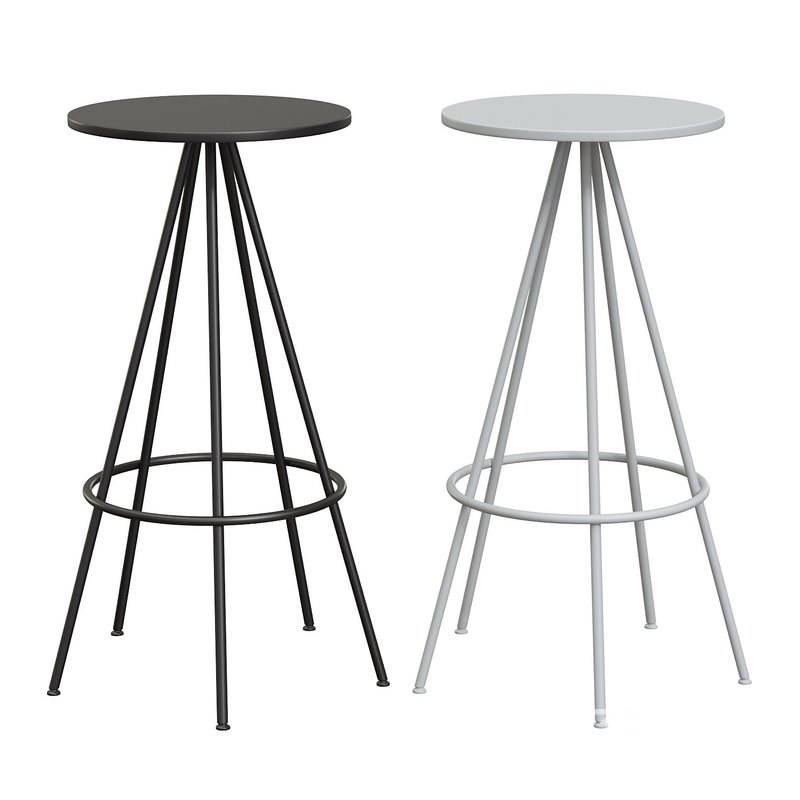 Urban Industrial Five Leg Round Bar Stool Image 3