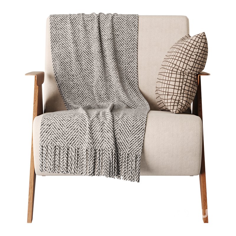 Nordic Ash Wood Arm Chair Image 9