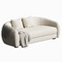 Laszlo 80 Ivory Boucle Loveseat - Thumbnail 1