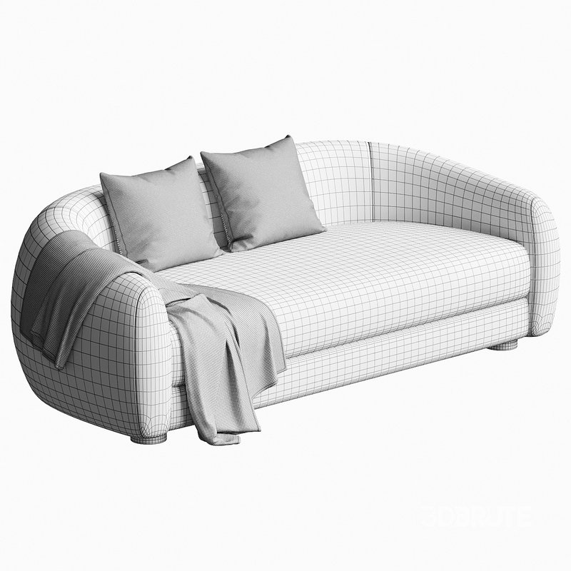 Laszlo 80 Ivory Boucle Loveseat Image 4