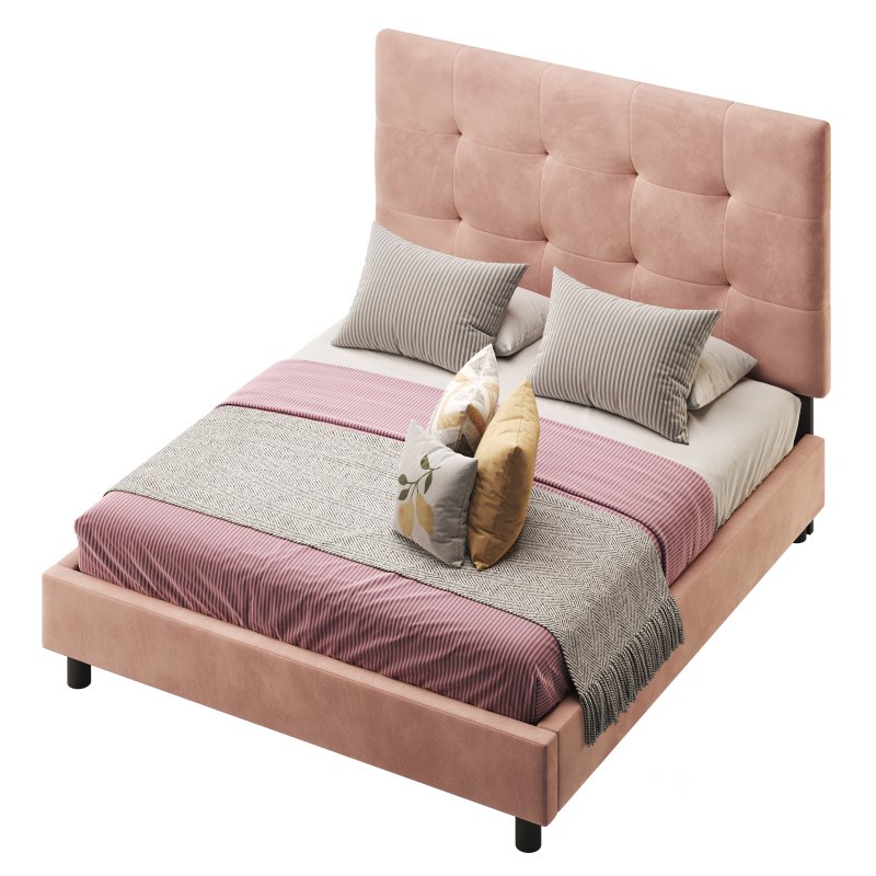 BED Alice Tufted Beige Image 9