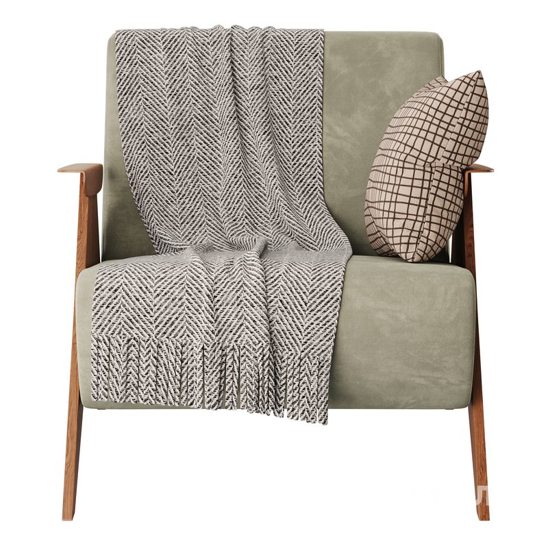 Nordic Ash Wood Arm Chair Image 2