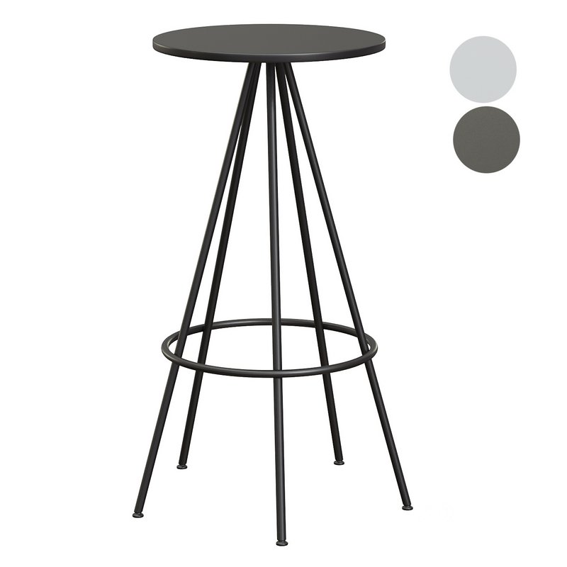 Urban Industrial Five Leg Round Bar Stool Image 2