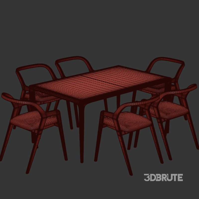 Dinning chair and table229 Image 4