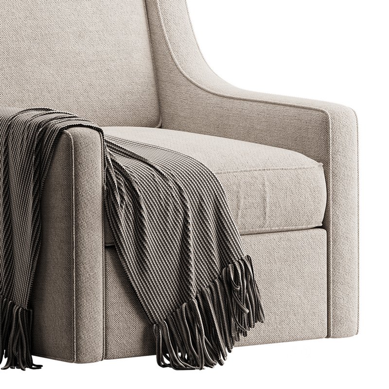 Patterned Swivel Lounge Chair Image 10