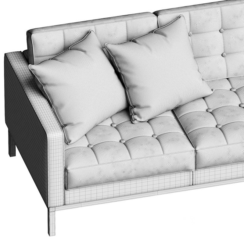 Knoll Florence Relax Three Seater Sofa Quilted Version Image 5