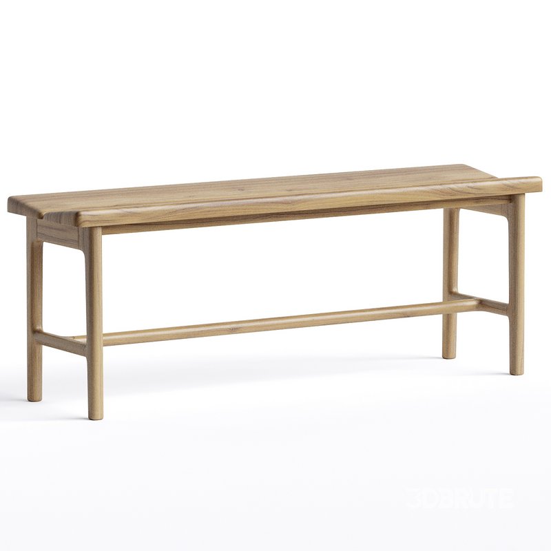 Handmade oak dining table bench Image 1