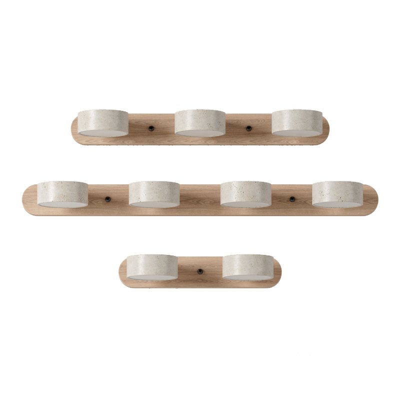 Travertine Duo Lamp bracket Wall Light Image 5