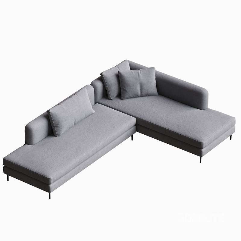 Delta Sectional Sofa Modular Bensen Image 4