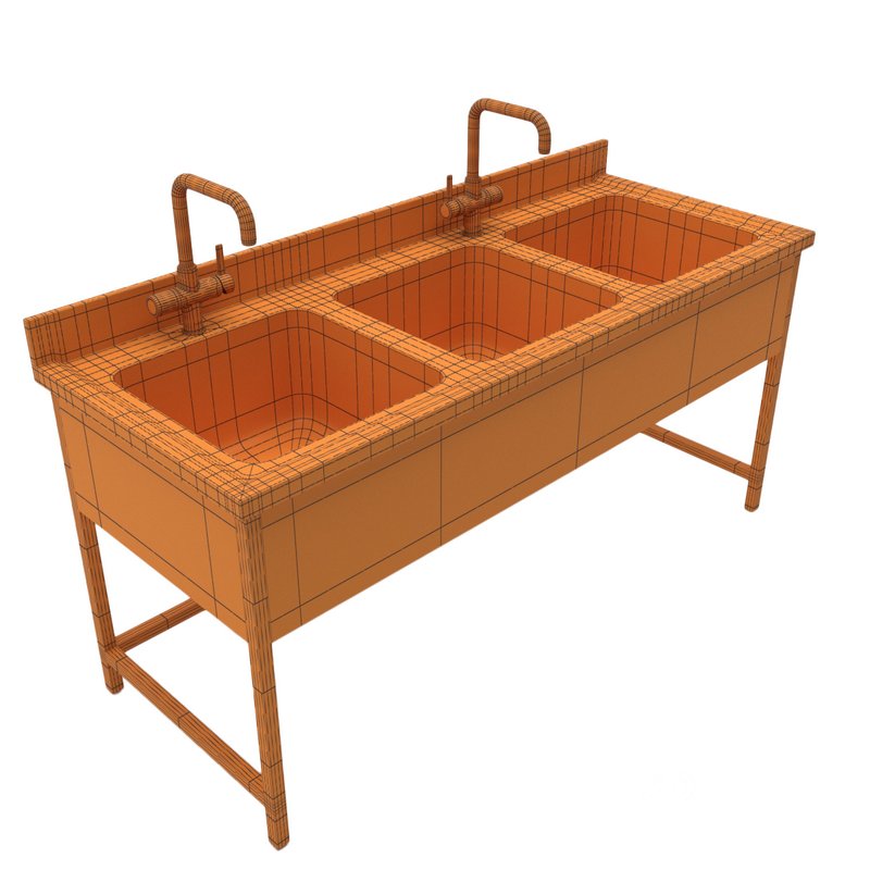 Triple Bowl Sink Image 4