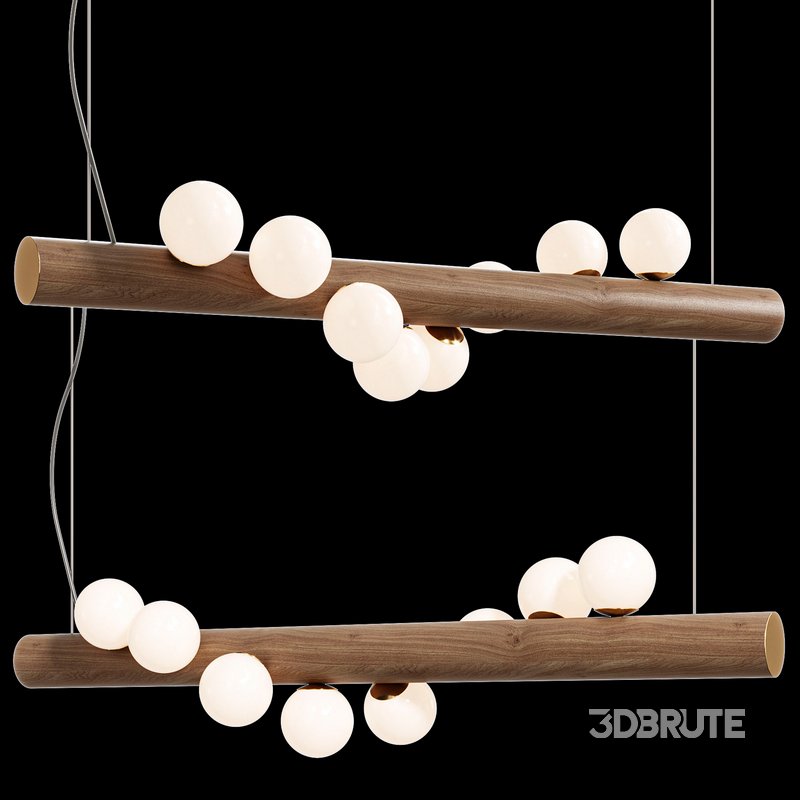 Scandinavian Wooden Pendant Lamp Image 5