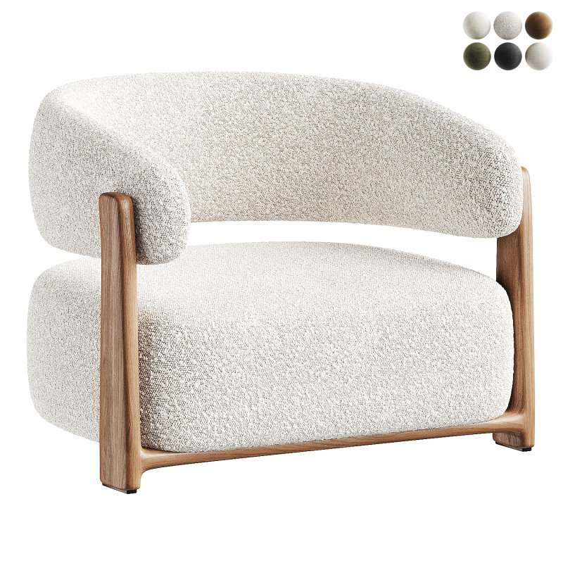 armchair white 2 Image 7