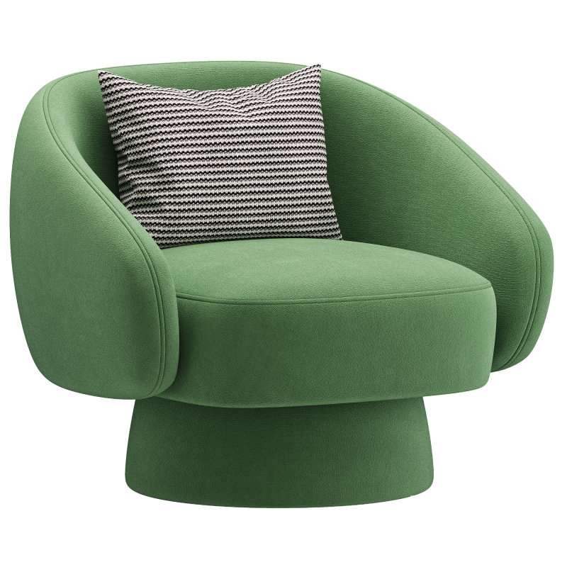 Fauteuil lounge en bouclette Ted Image 4
