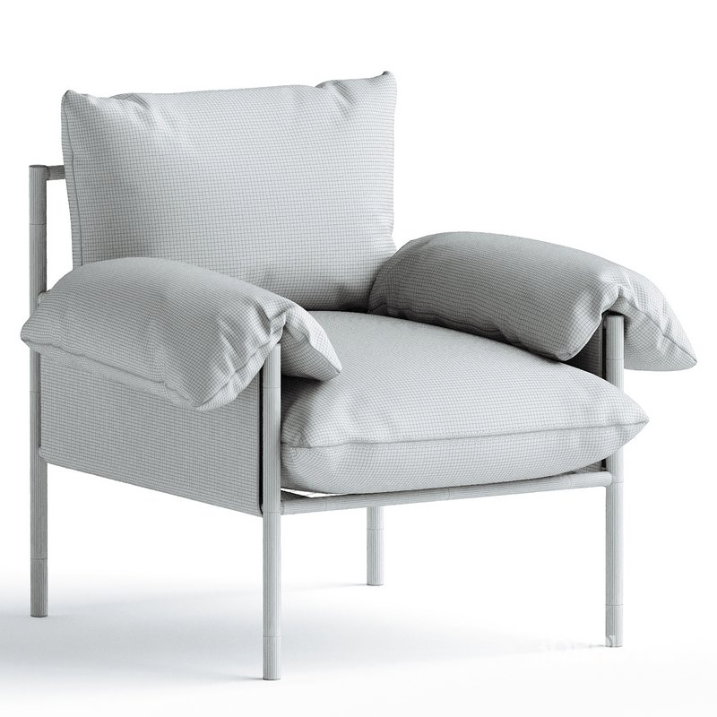 Metal & Velvet Lounge Chair Chocolate Image 4