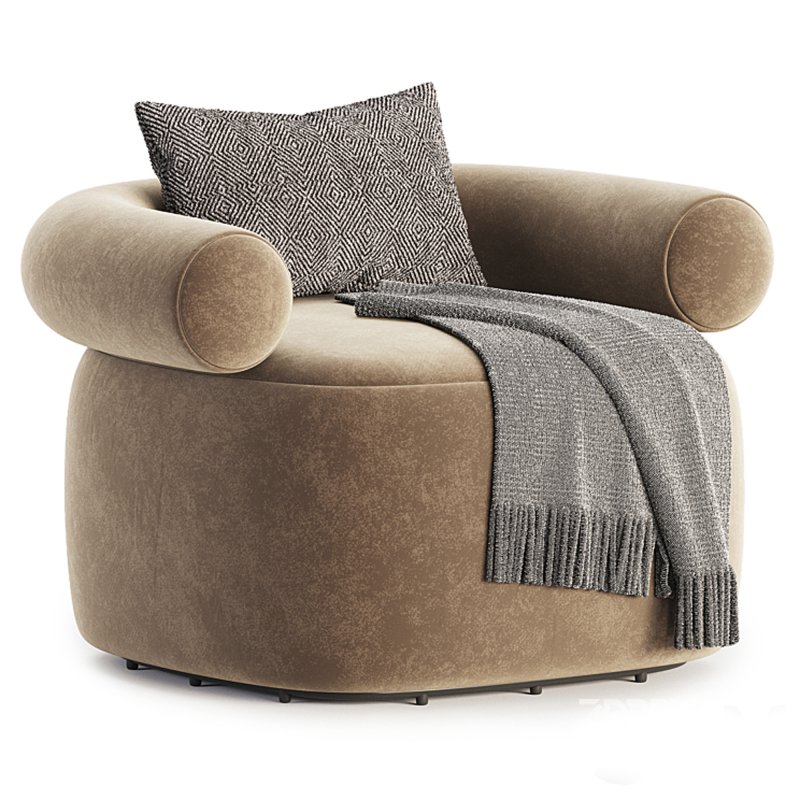 Huggy Swivel Armchair Image 1