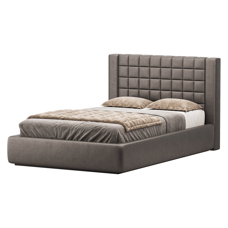 Single bed with upholstered headboard Image 3