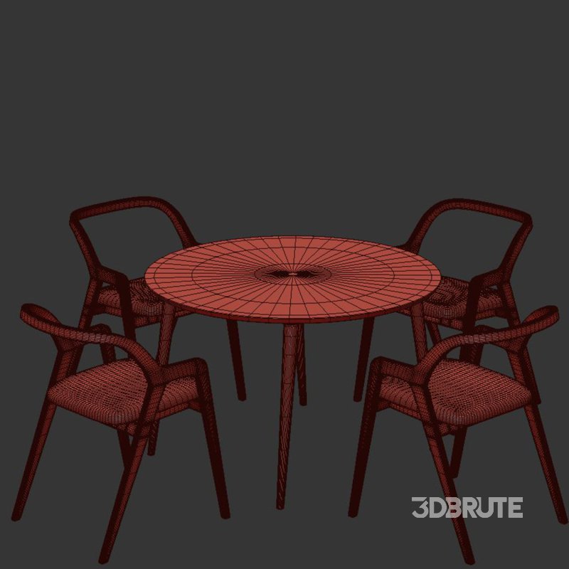 Dinning chair and table228 Image 4