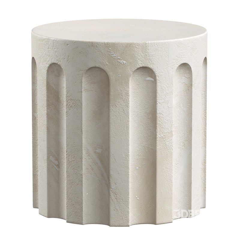 Partlow Concrete Outdoor Coffee Table Image 3