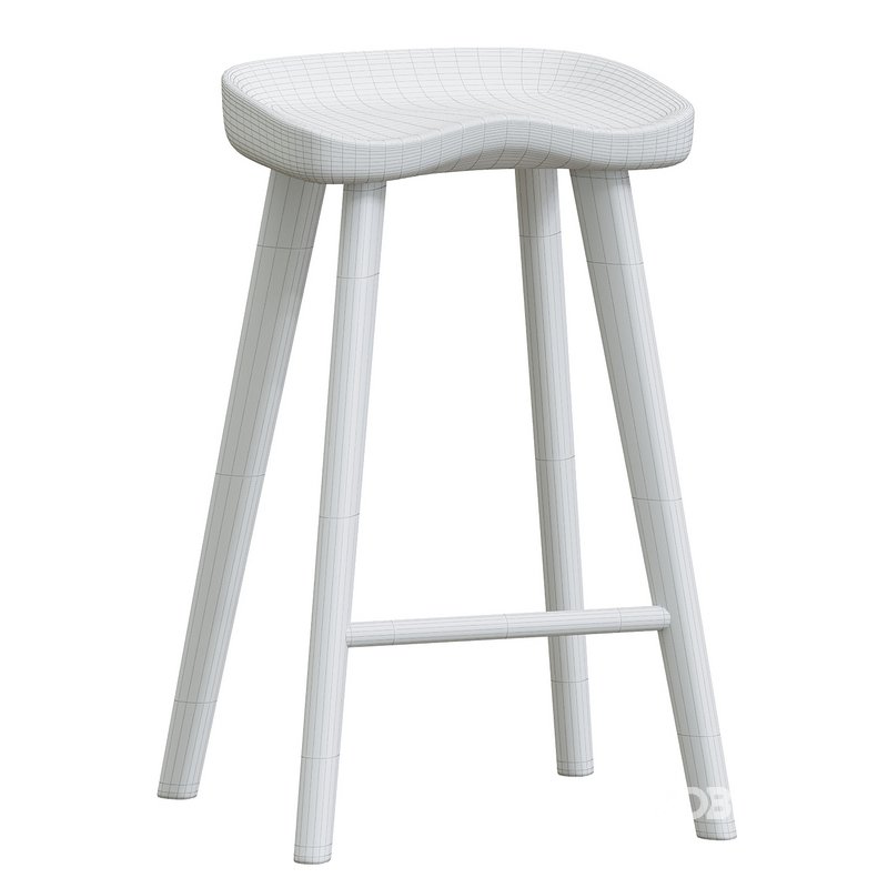 Bethan 65cm Wooden Bar stool Image 5