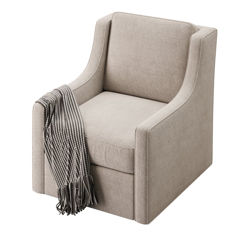 Patterned Swivel Lounge Chair Image 7