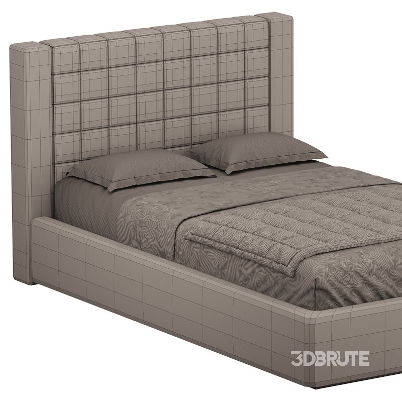 Single bed with upholstered headboard Image 13