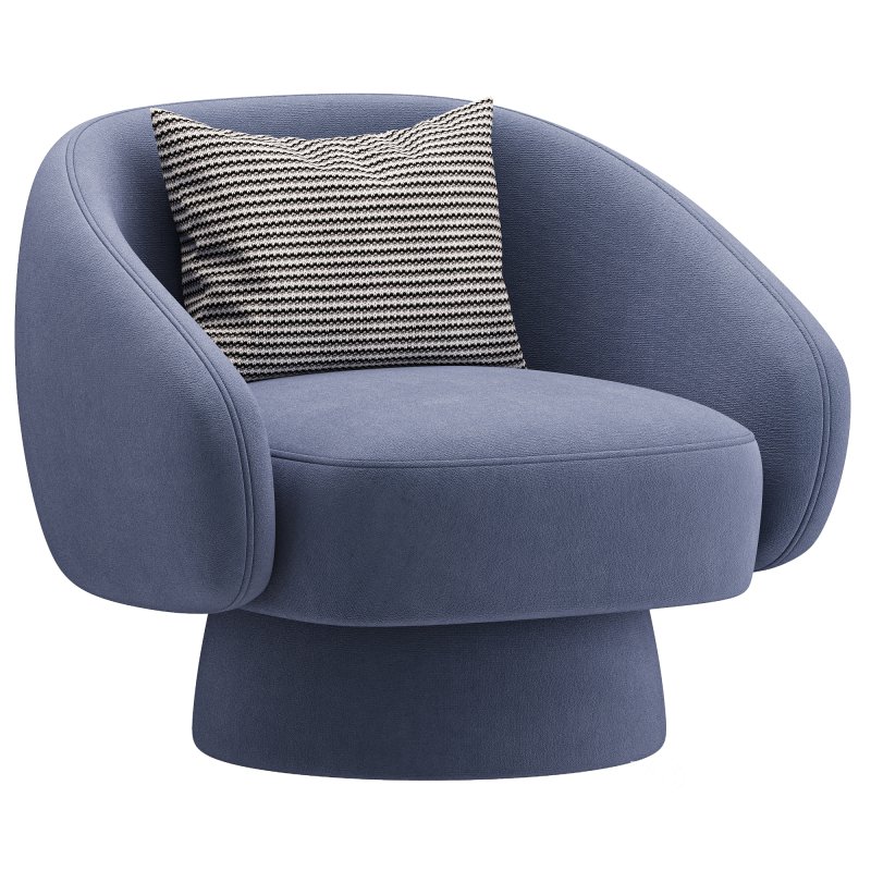 Fauteuil lounge en bouclette Ted Image 3