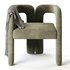 Art Deco Solid Color Arm Chair - Thumbnail 7