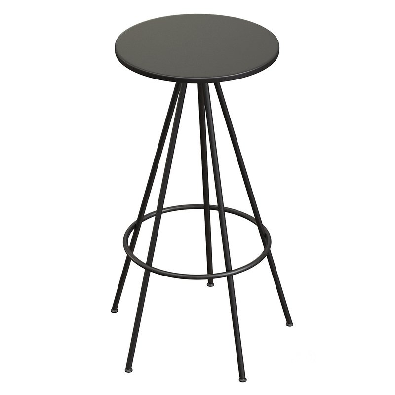Urban Industrial Five Leg Round Bar Stool Image 4