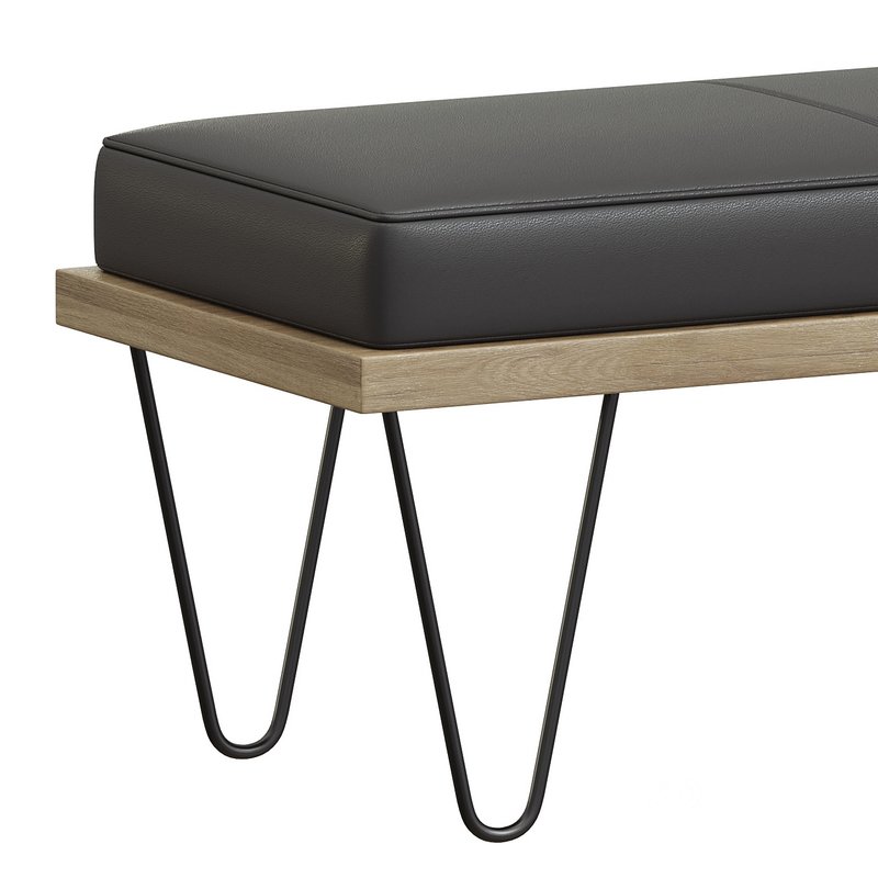 37B Bench in Black and Natural Image 2