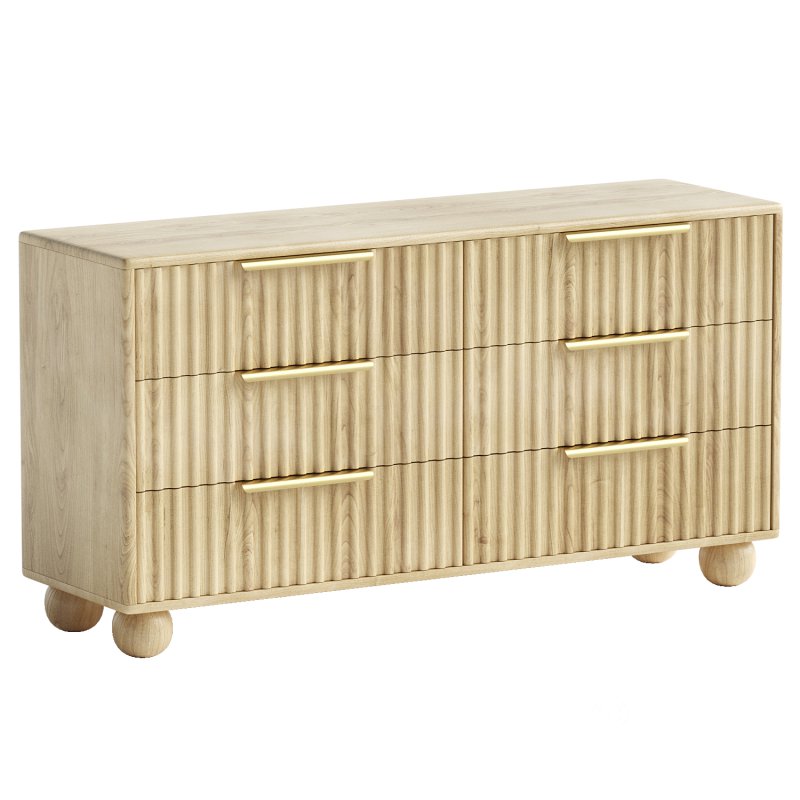 Camila 6 Drawer Dresser Image 3