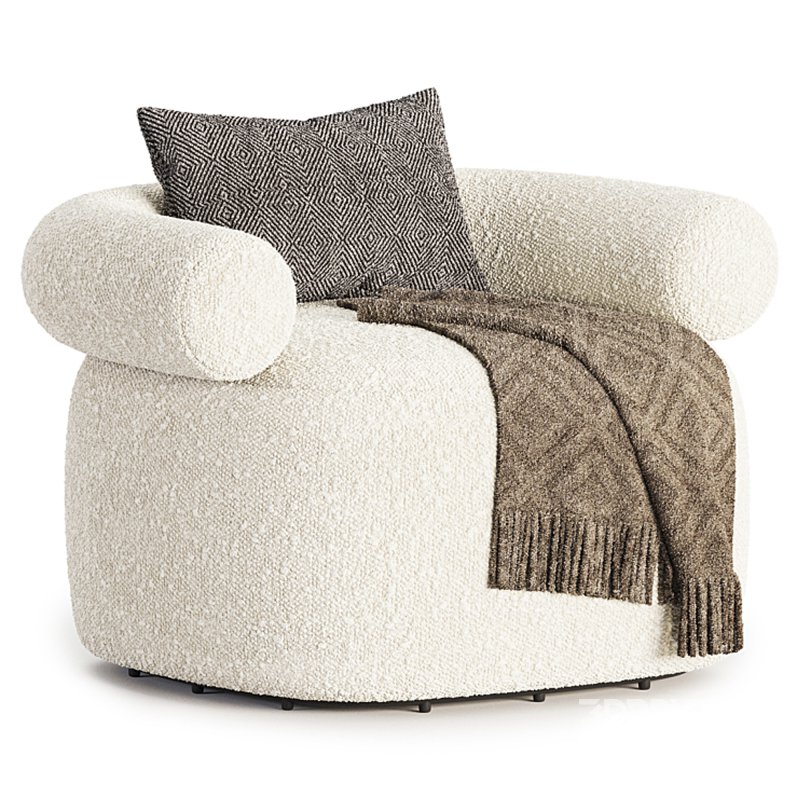 Huggy Swivel Armchair Image 2