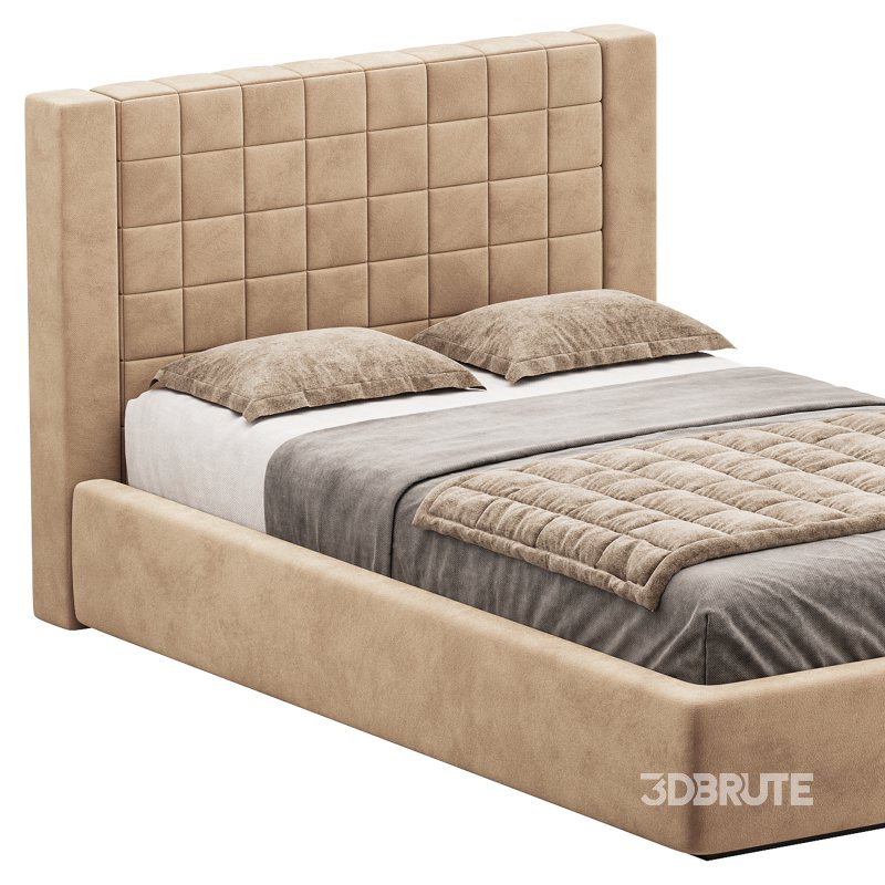 Single bed with upholstered headboard Image 12