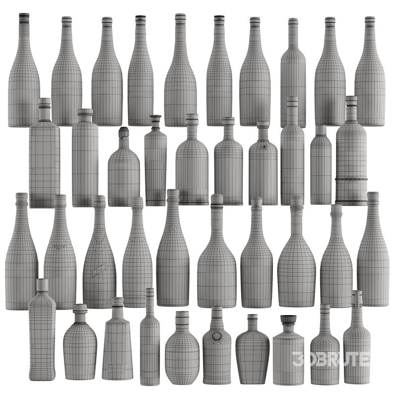Bottles -40 Champagne- Whiskey-vodka and Wines Image 5