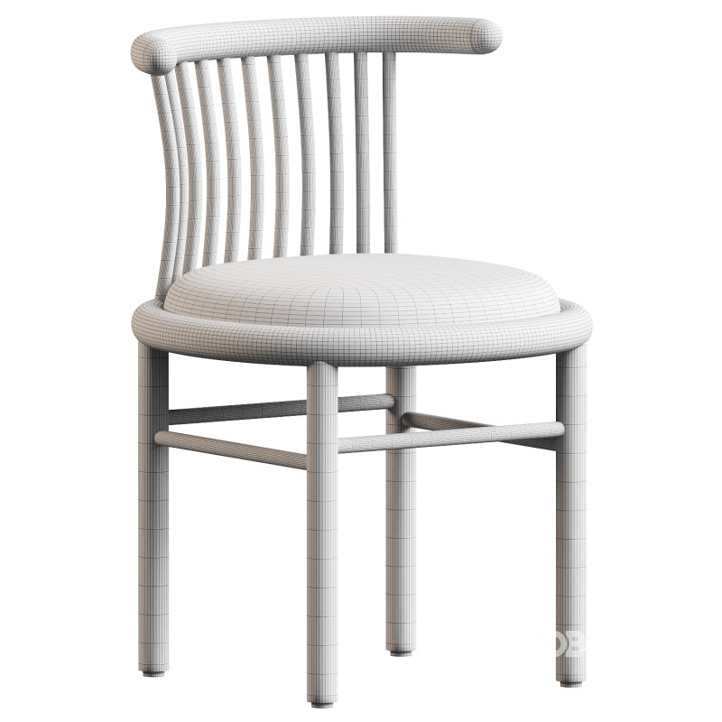 Mathilde Leather Dining Chair Image 3