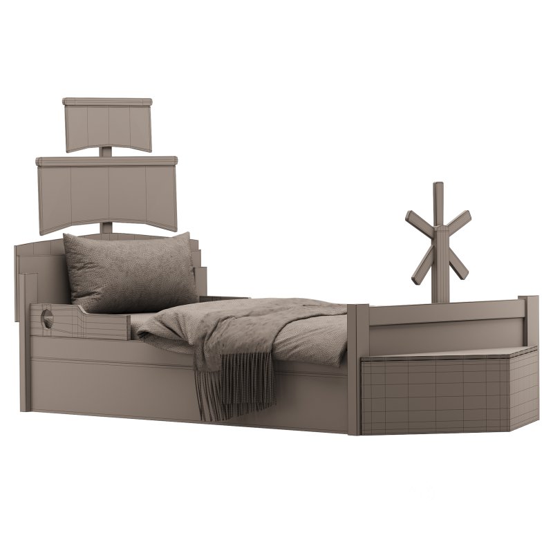 Shaped Platform Bed Image 13