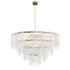 Round pendant chandelier made of ribbed glass 164FA-33128 Garda Decor - Thumbnail 3