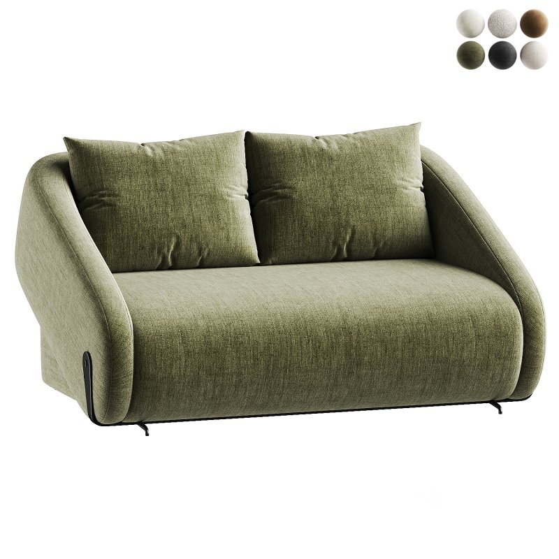 green sofa Image 6