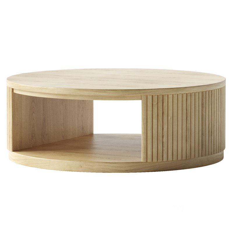 Fitzroy Modern Natural Acacia Coffee Table Image 5