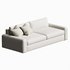 Serrat White Performance Fabric Sofa - Thumbnail 1